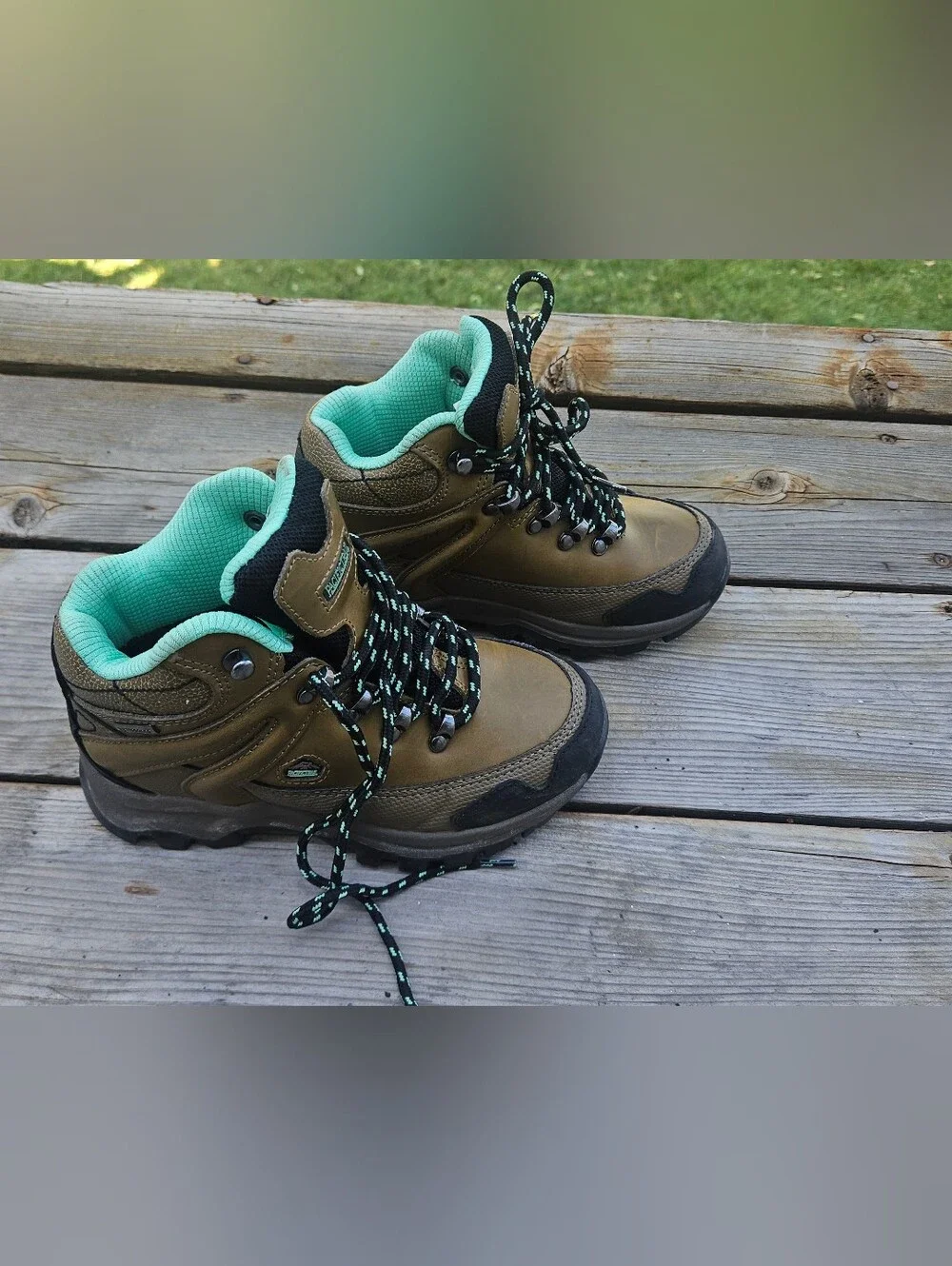 Rainier Kids Hiking Boots Kids Shoe Size 13, Color: Beige/Khaki